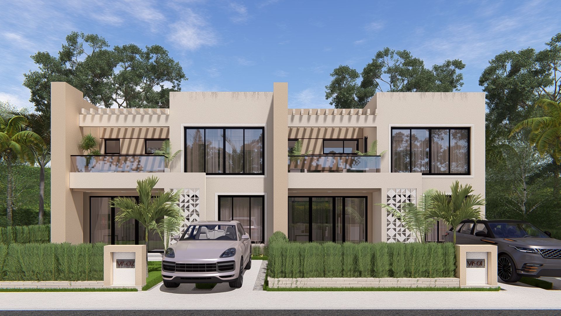 Riviera townhouses front view